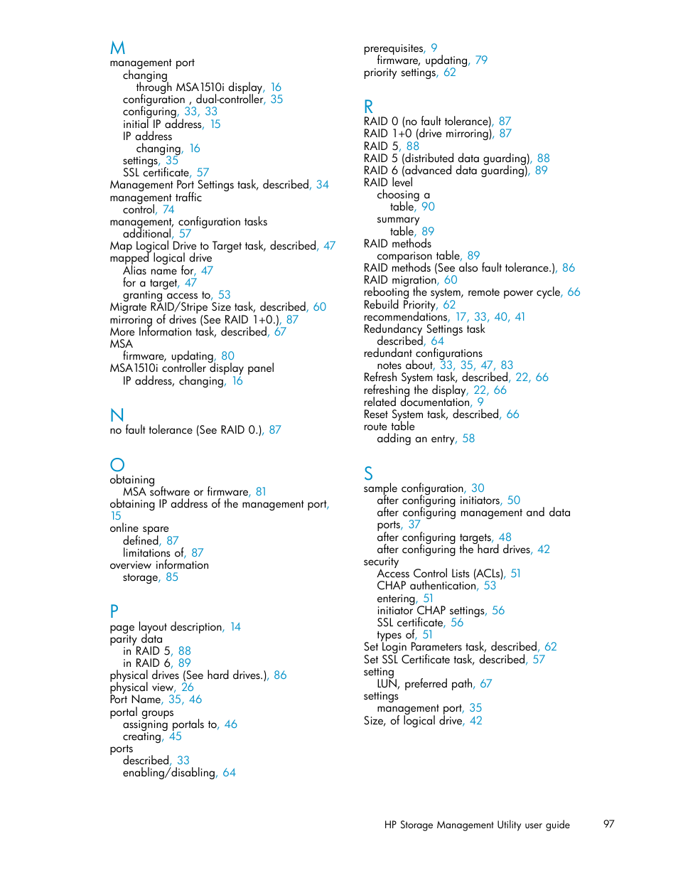 HP StorageWorks 1510i Modular Smart Array User Manual | Page 97 / 99