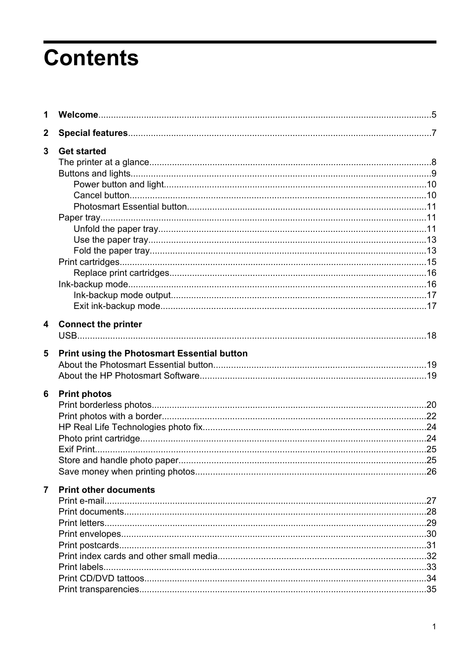 HP Deskjet D2445 Printer User Manual | Page 3 / 98