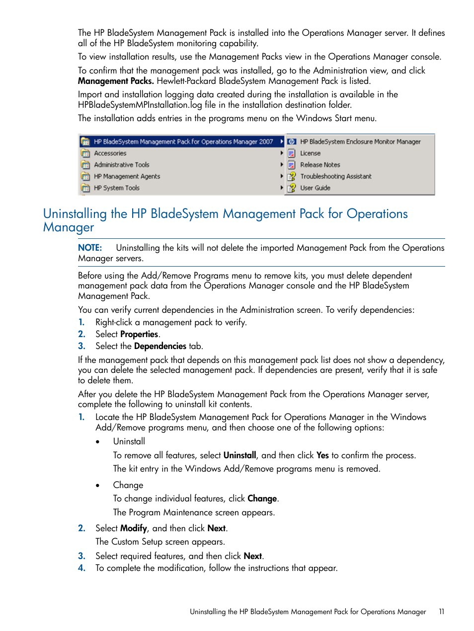 HP OneView for Microsoft System Center User Manual | Page 11 / 60