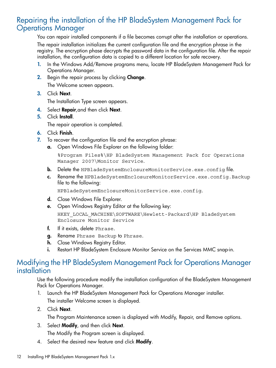 HP OneView for Microsoft System Center User Manual | Page 12 / 60