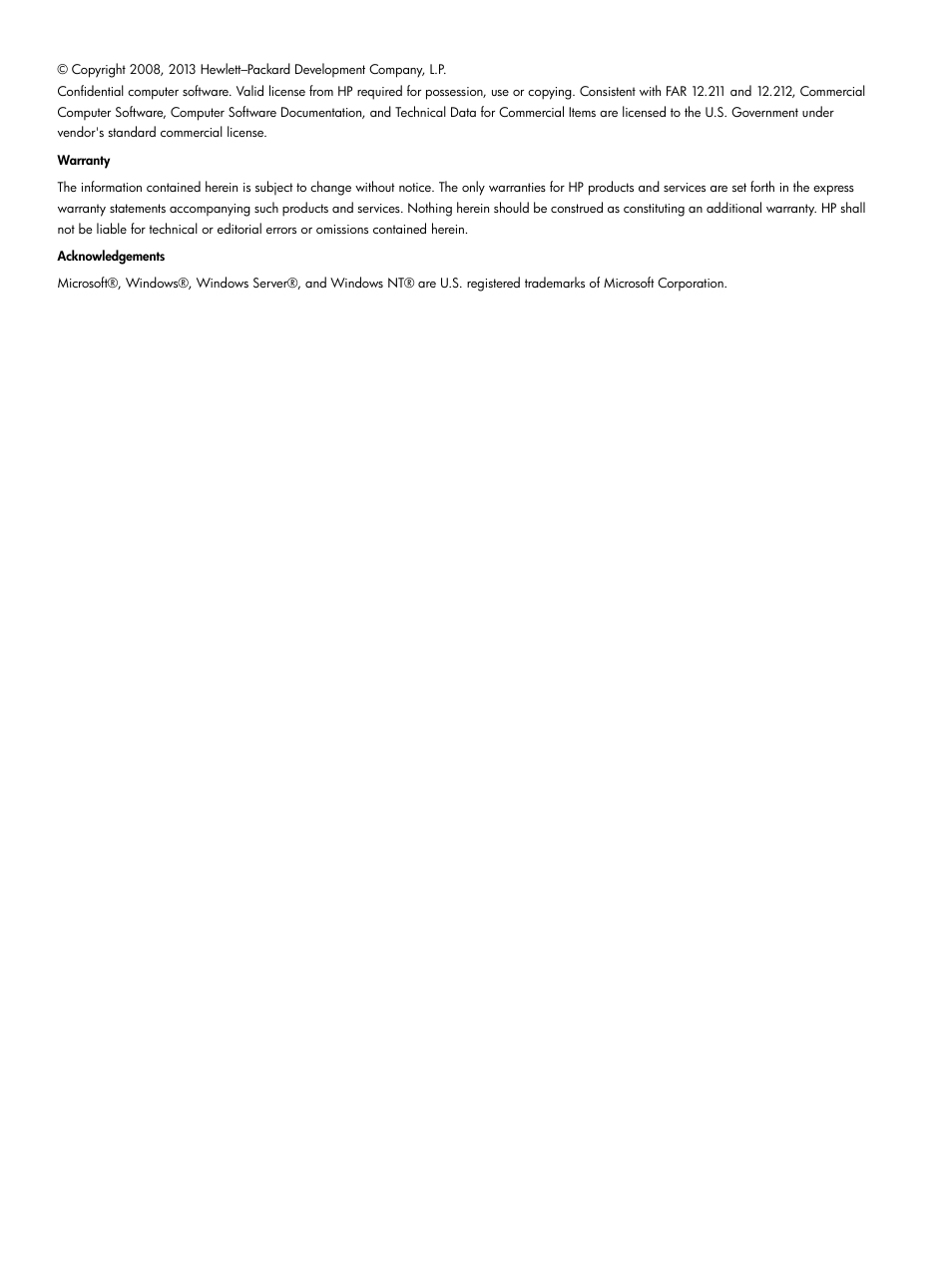 HP OneView for Microsoft System Center User Manual | Page 2 / 60
