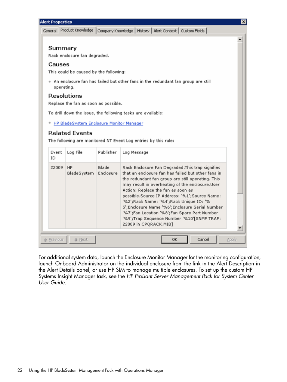 HP OneView for Microsoft System Center User Manual | Page 22 / 60