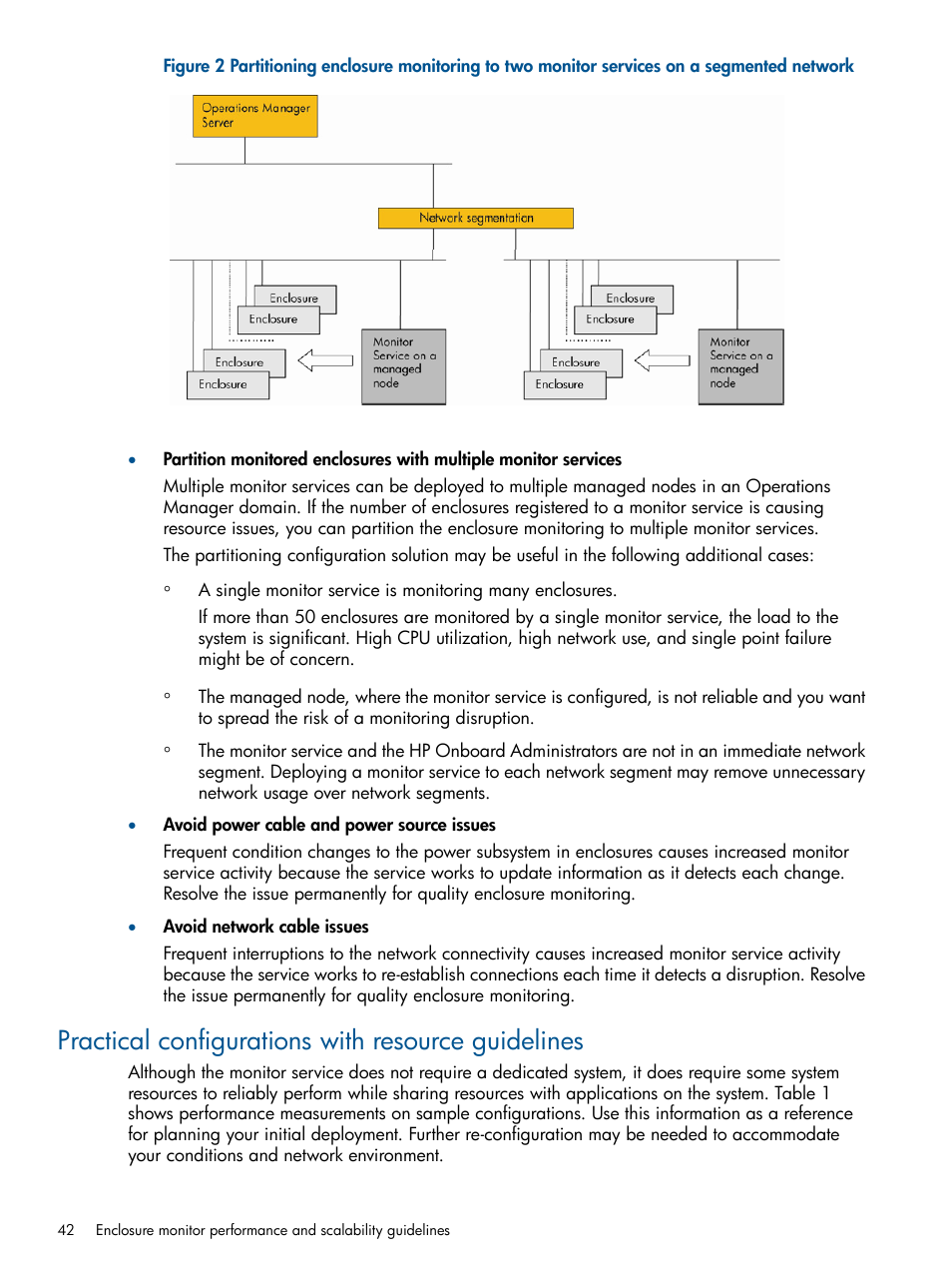 Practical configurations with resource guidelines | HP OneView for Microsoft System Center User Manual | Page 42 / 60