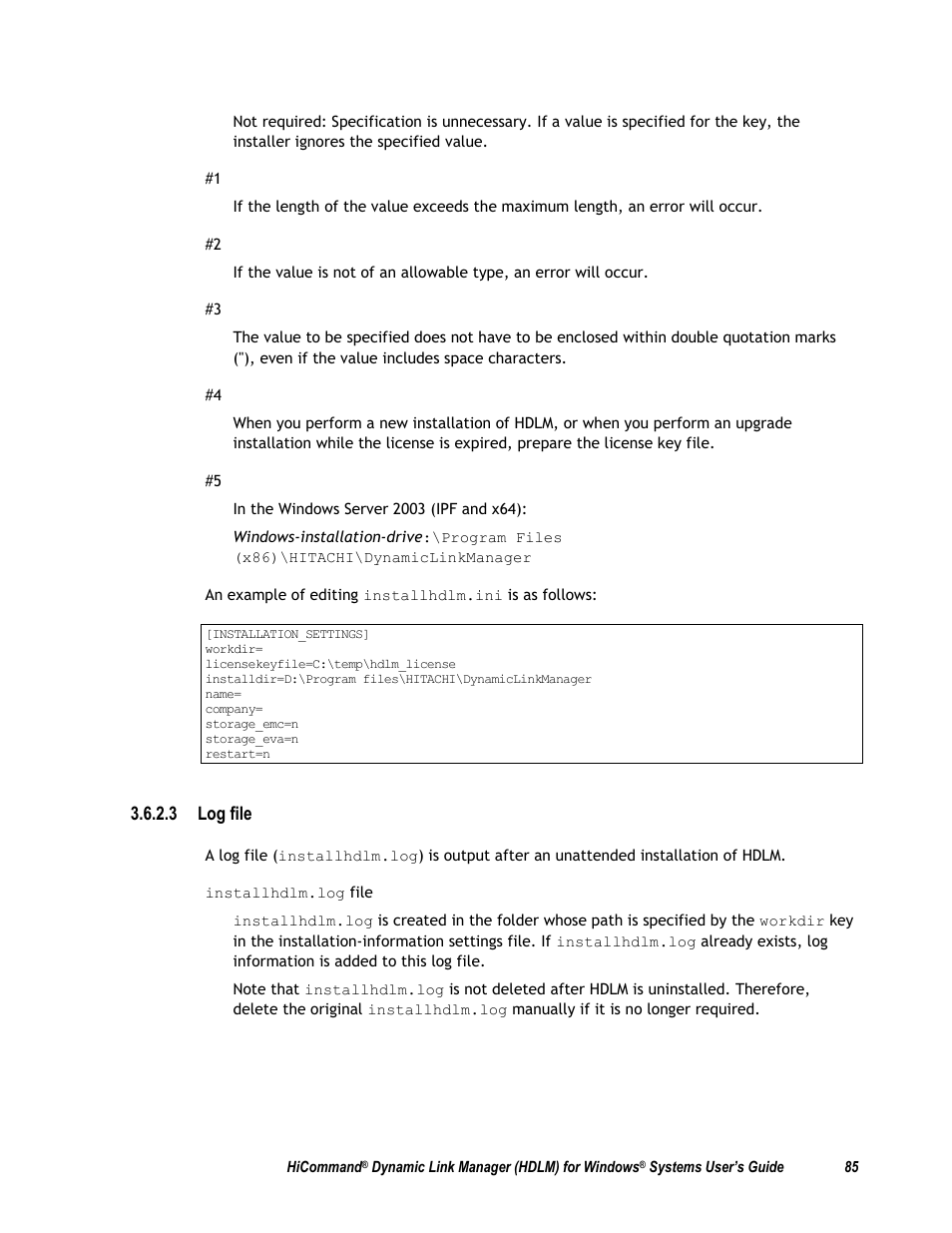 3 log file | HP Hitachi Dynamic Link Manager Software User Manual | Page 101 / 411