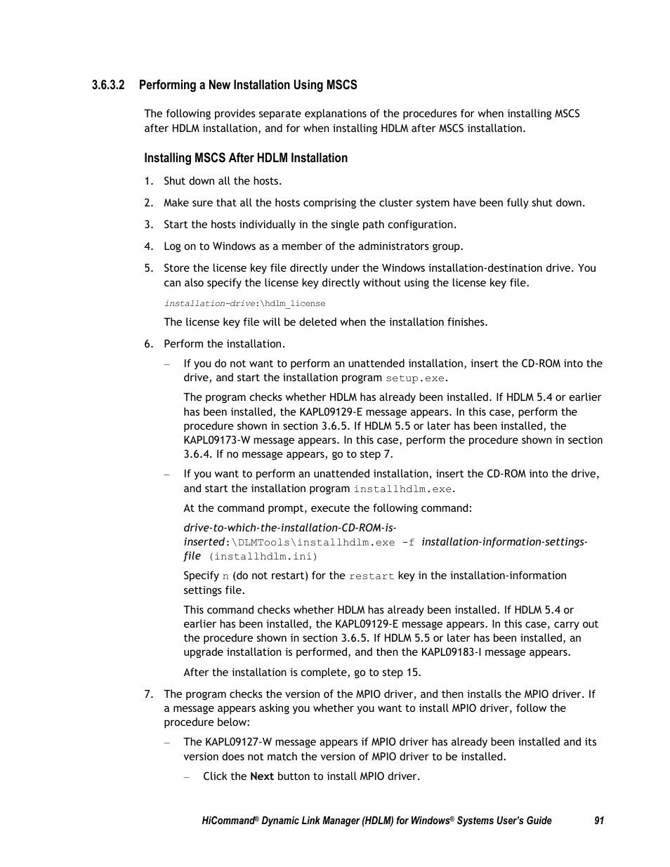 HP Hitachi Dynamic Link Manager Software User Manual | Page 107 / 411