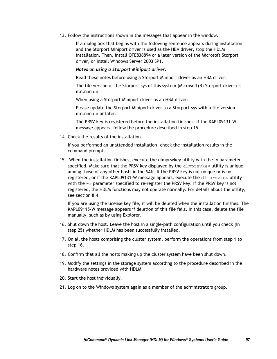 HP Hitachi Dynamic Link Manager Software User Manual | Page 113 / 411