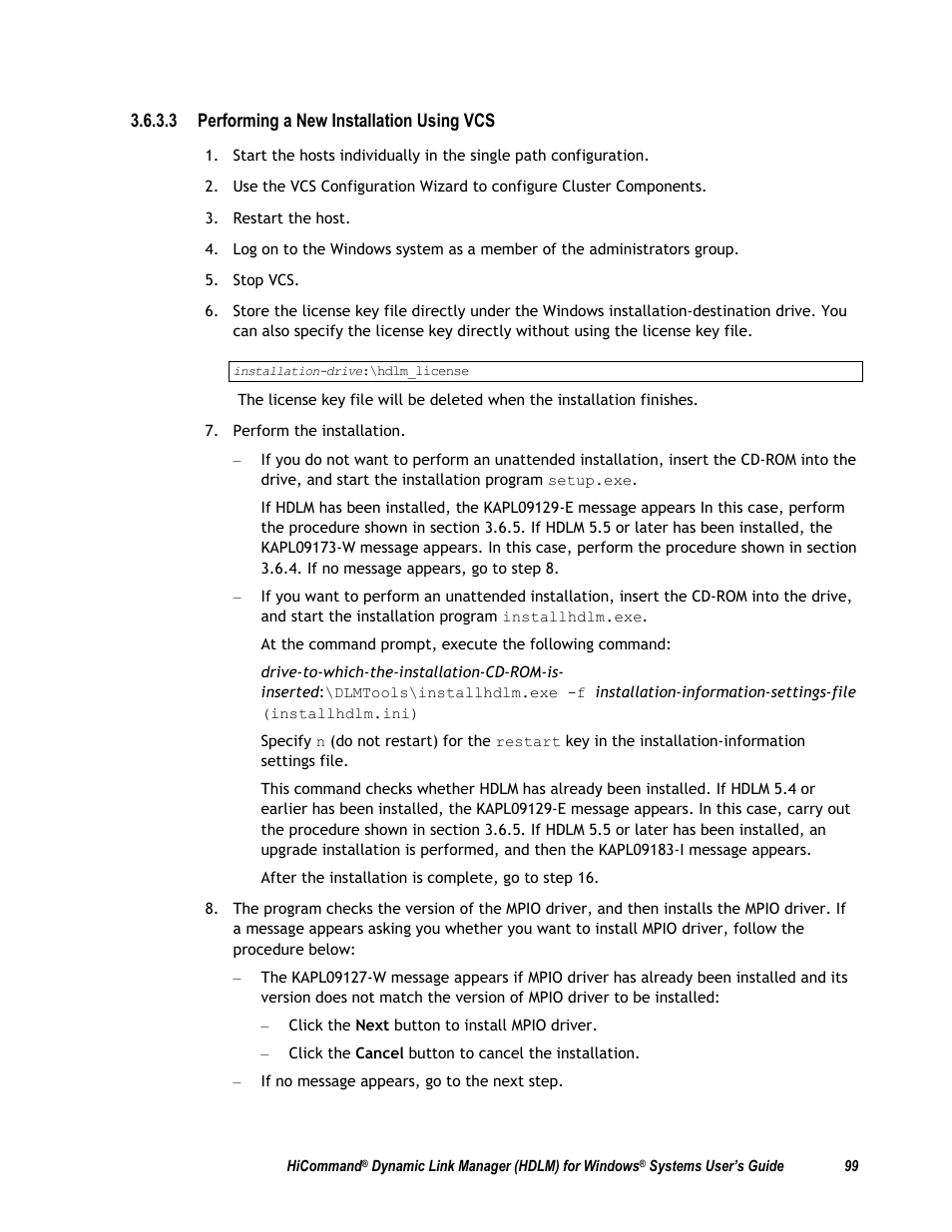 HP Hitachi Dynamic Link Manager Software User Manual | Page 115 / 411