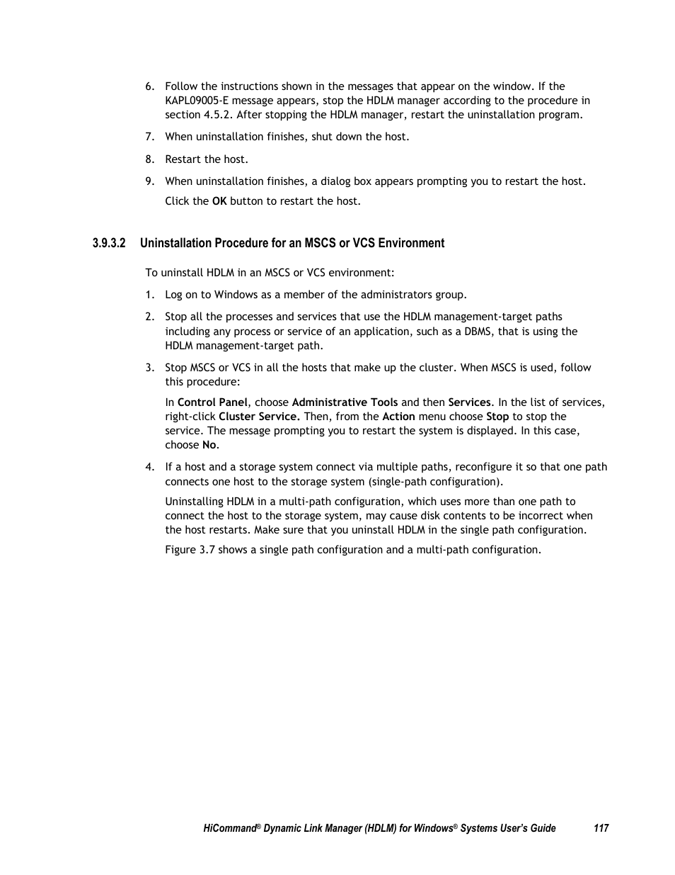 HP Hitachi Dynamic Link Manager Software User Manual | Page 133 / 411