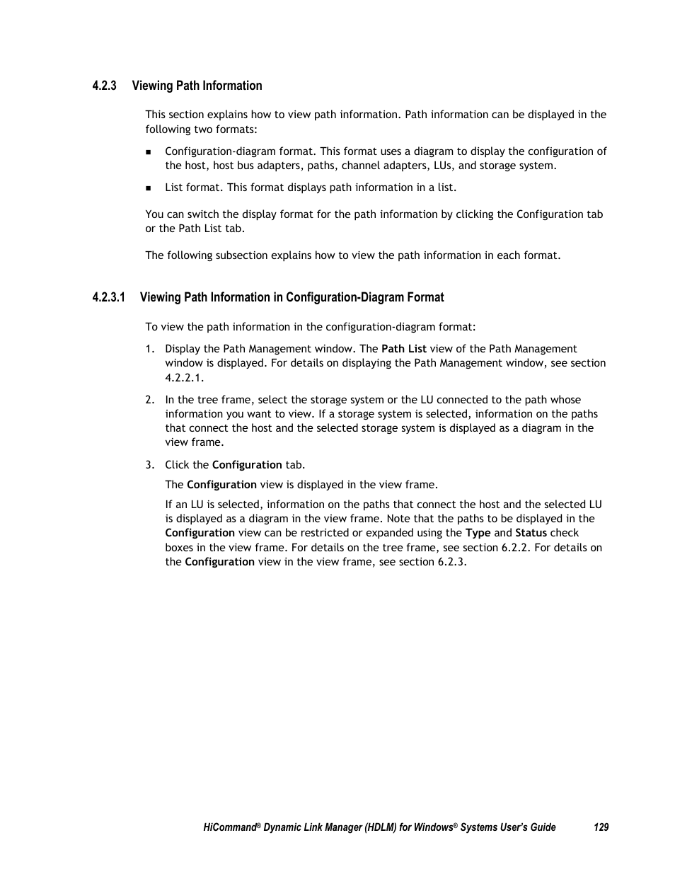 3 viewing path information | HP Hitachi Dynamic Link Manager Software User Manual | Page 145 / 411