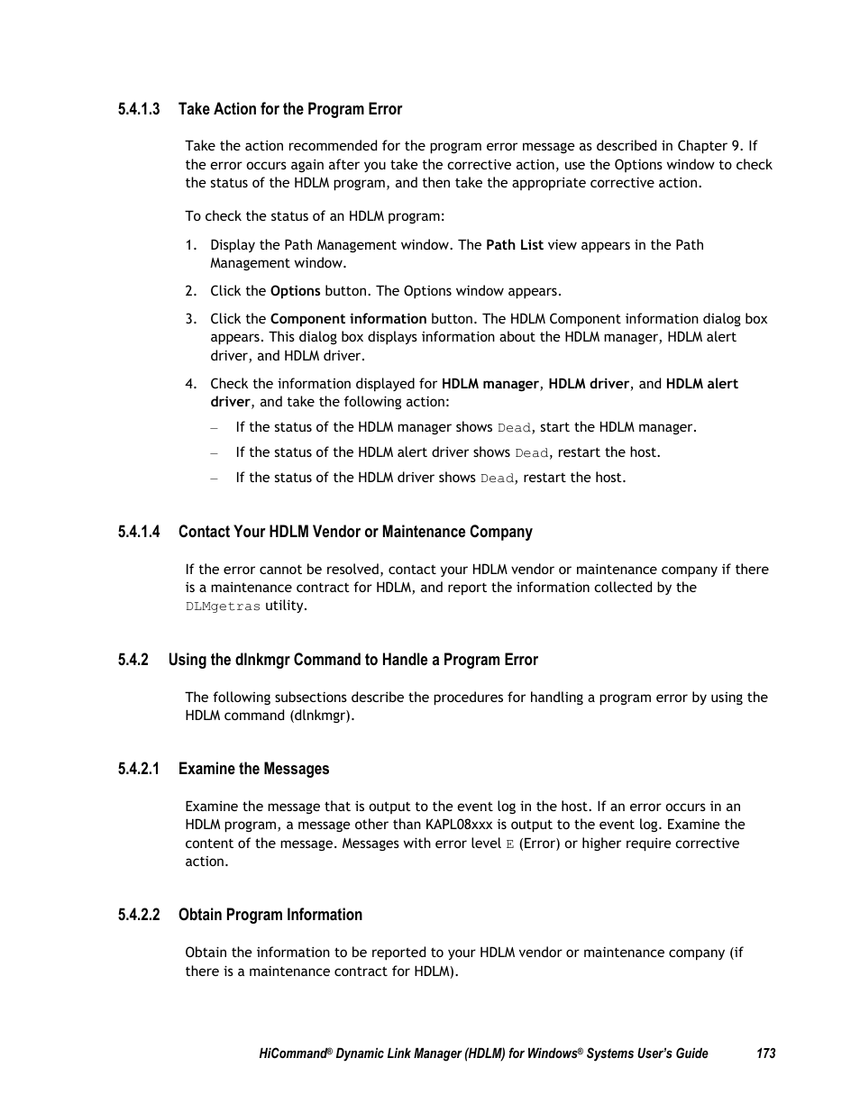 HP Hitachi Dynamic Link Manager Software User Manual | Page 189 / 411