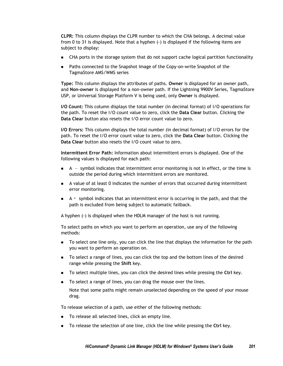 HP Hitachi Dynamic Link Manager Software User Manual | Page 217 / 411
