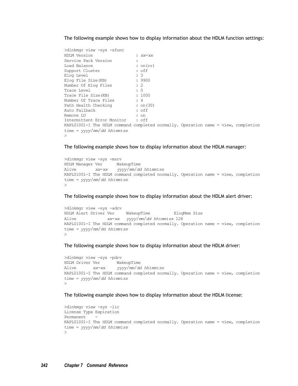 HP Hitachi Dynamic Link Manager Software User Manual | Page 258 / 411