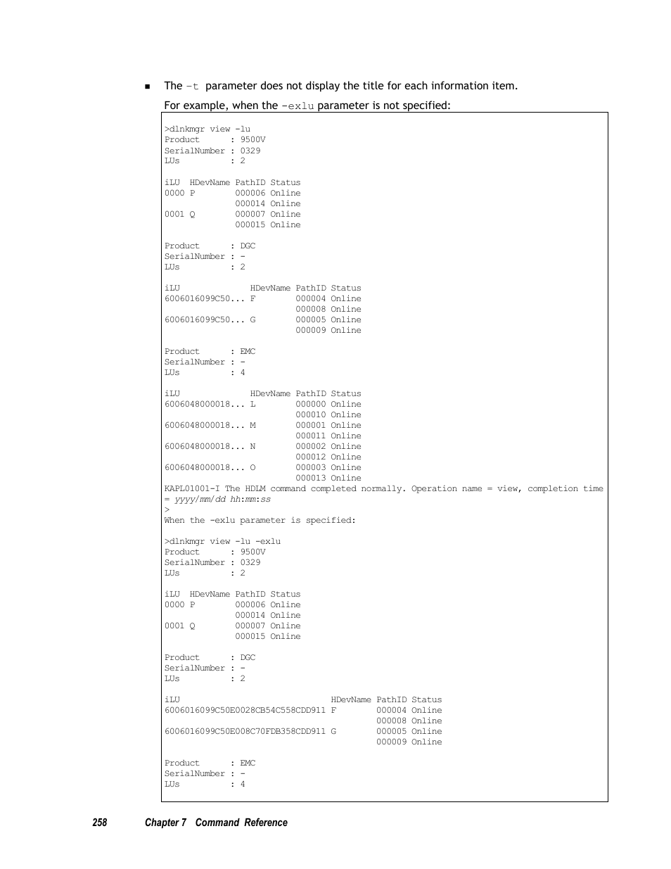 HP Hitachi Dynamic Link Manager Software User Manual | Page 274 / 411