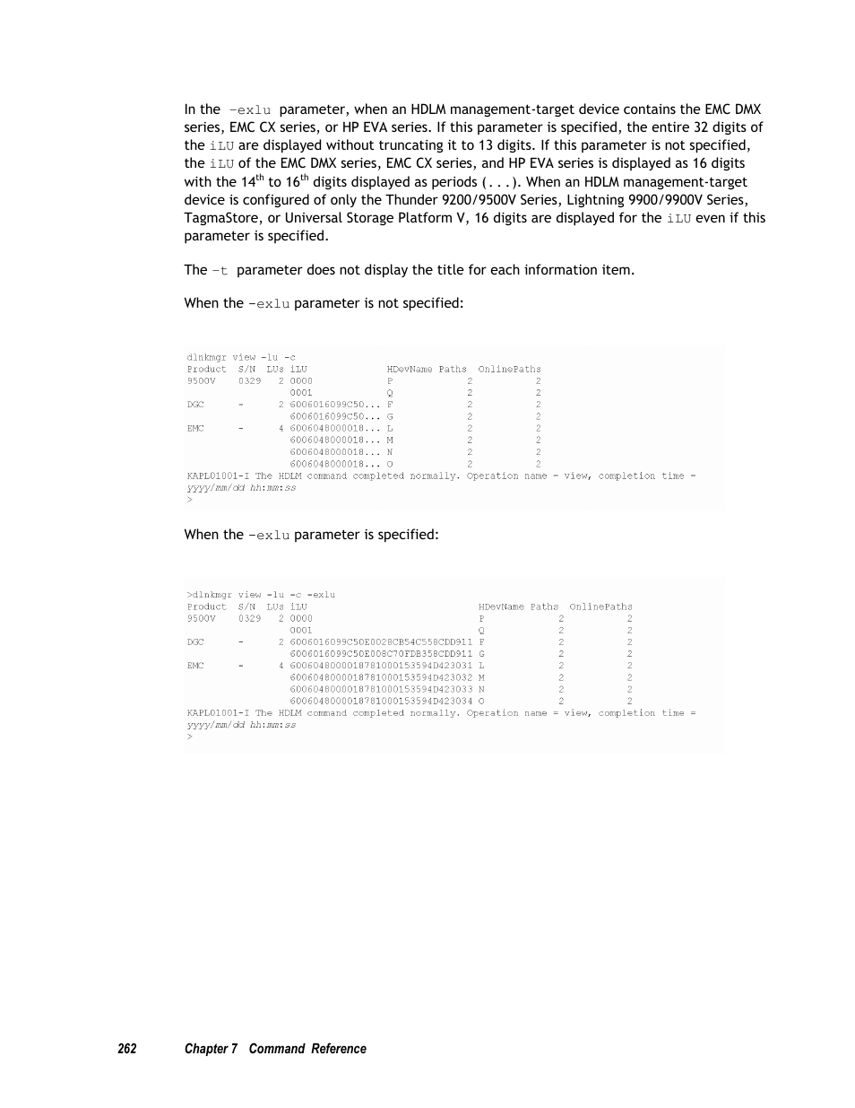 HP Hitachi Dynamic Link Manager Software User Manual | Page 278 / 411