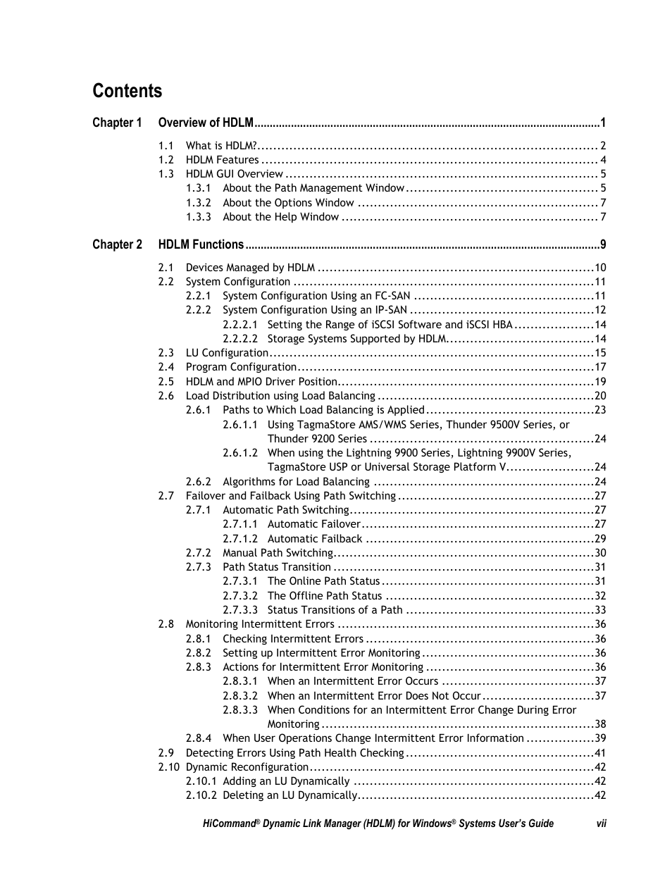HP Hitachi Dynamic Link Manager Software User Manual | Page 7 / 411