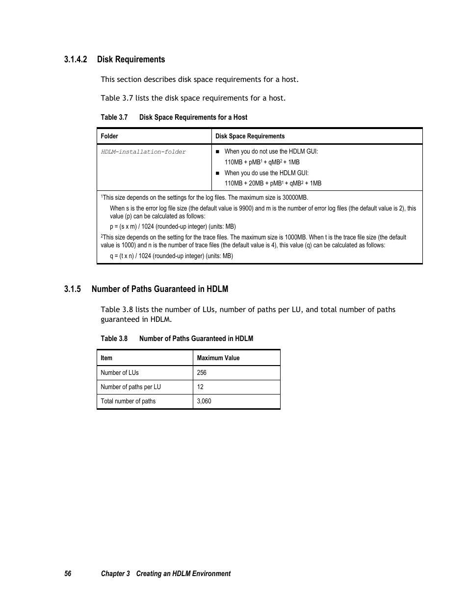 5 number of paths guaranteed in hdlm, 2 disk requirements | HP Hitachi Dynamic Link Manager Software User Manual | Page 72 / 411