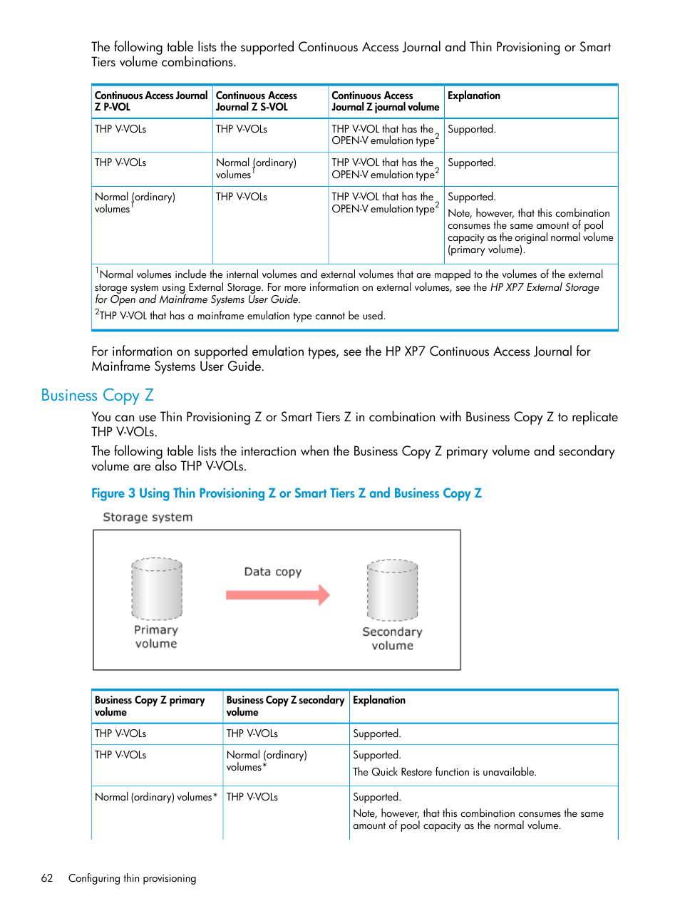 Business copy z | HP XP7 Storage User Manual | Page 62 / 338