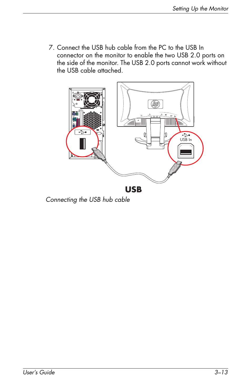 Setting up the monitor user’s guide 3–13 | HP f2105 21 inch LCD Monitor User Manual | Page 33 / 74