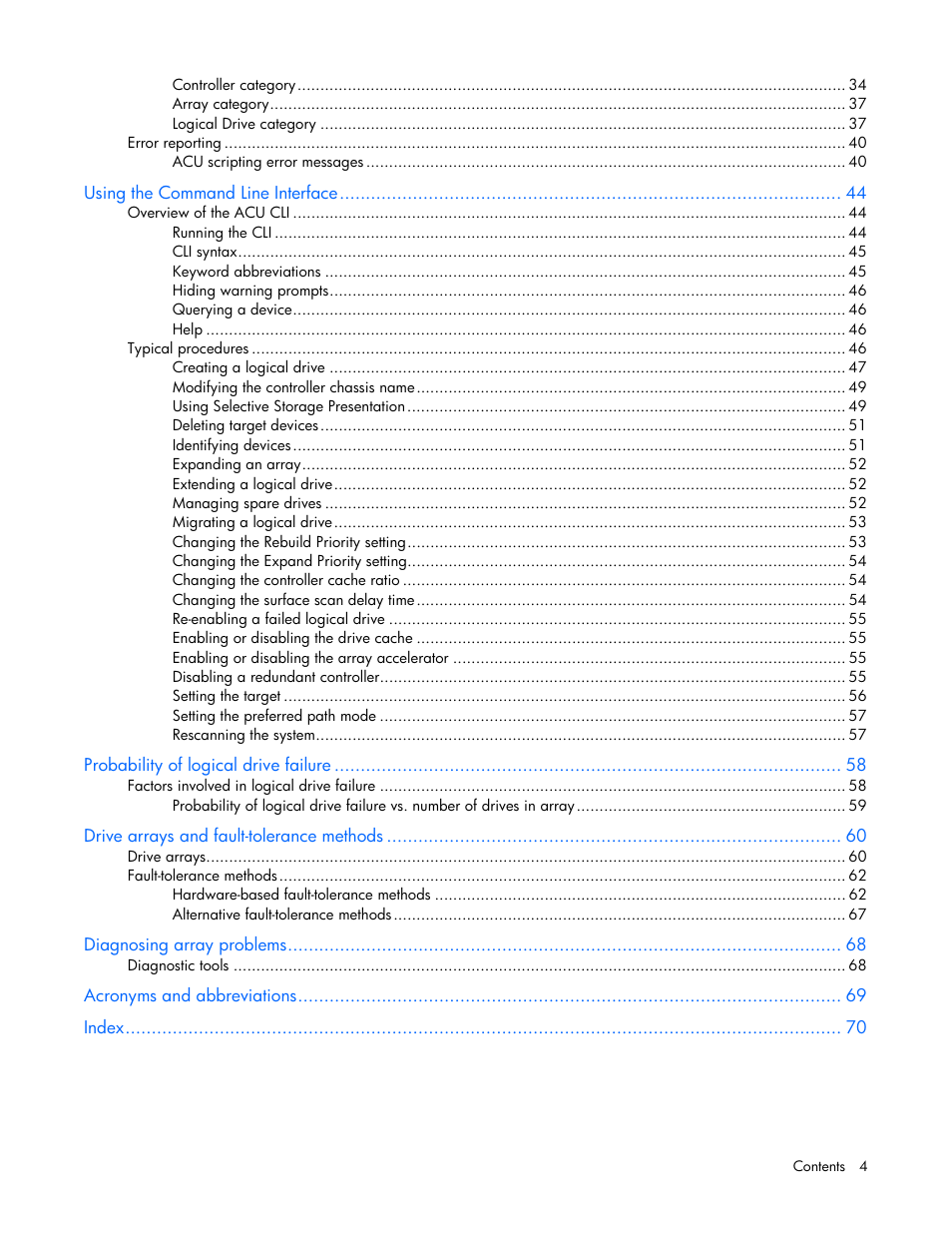 HP StorageWorks 1500cs Modular Smart Array User Manual | Page 4 / 71