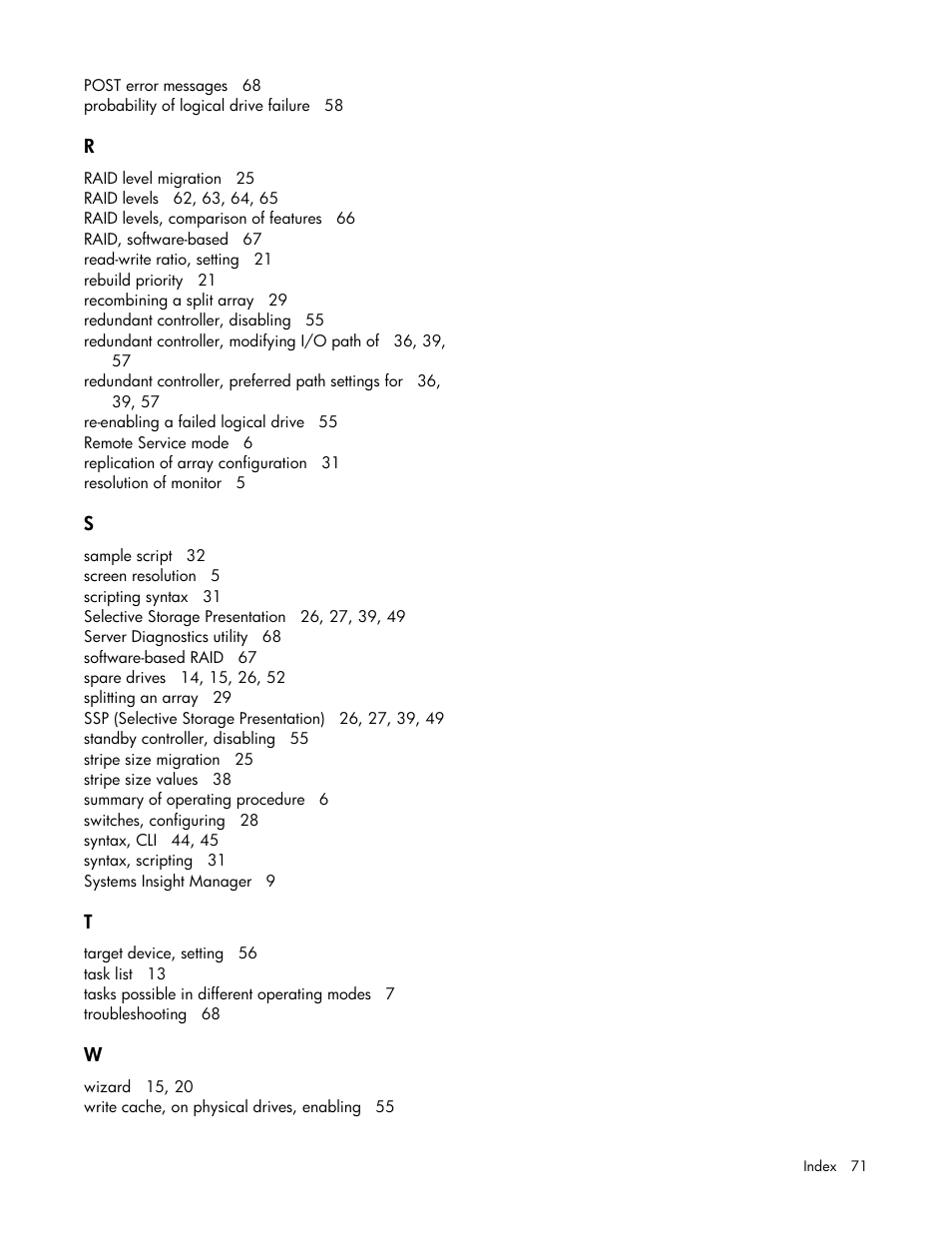 HP StorageWorks 1500cs Modular Smart Array User Manual | Page 71 / 71