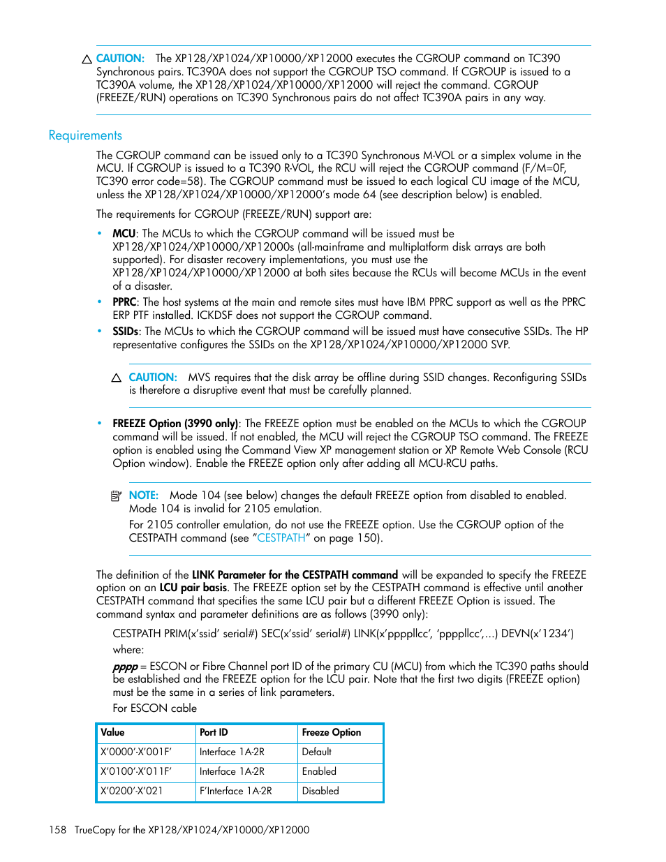 Requirements | HP StorageWorks XP Remote Web Console Software User Manual | Page 158 / 208