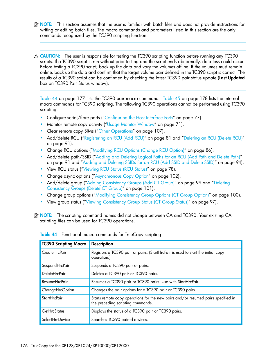 HP StorageWorks XP Remote Web Console Software User Manual | Page 176 / 208