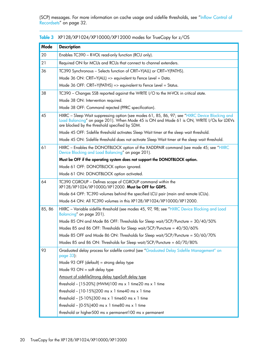 Table 3 | HP StorageWorks XP Remote Web Console Software User Manual | Page 20 / 208