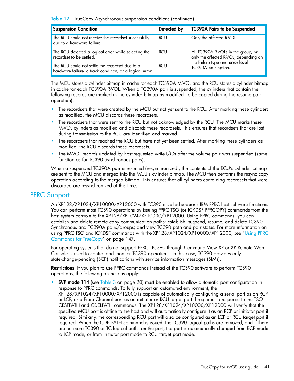 Pprc support | HP StorageWorks XP Remote Web Console Software User Manual | Page 41 / 208
