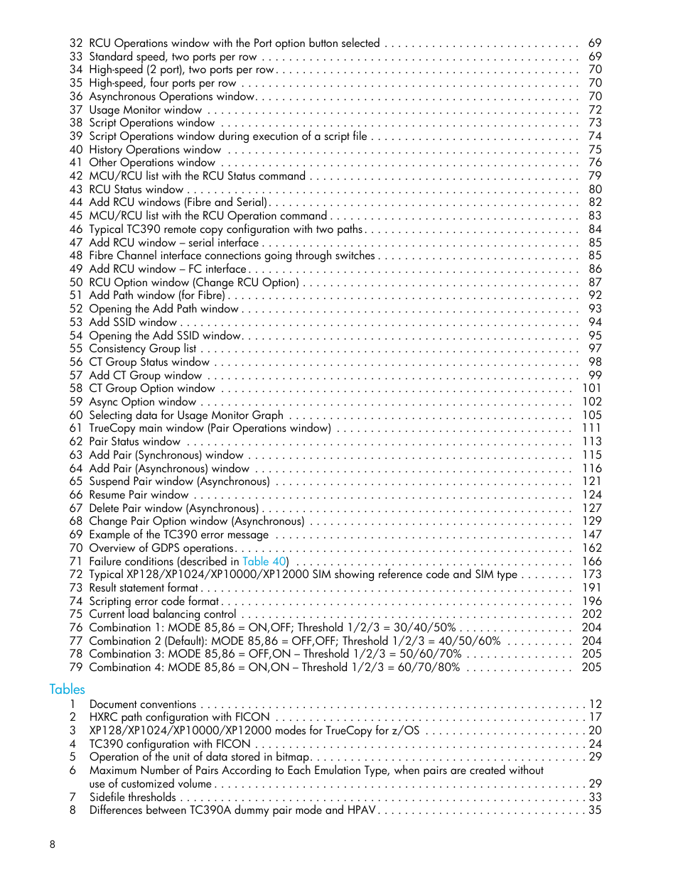 HP StorageWorks XP Remote Web Console Software User Manual | Page 8 / 208