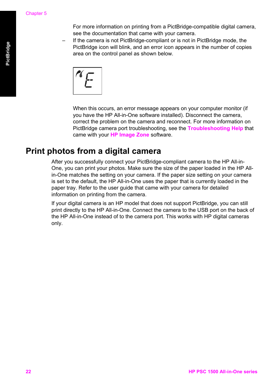 Print photos from a digital camera | HP PSC 1510xi All-in-One Printer User Manual | Page 25 / 96