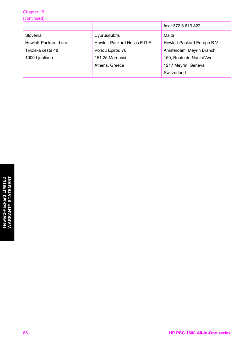 HP PSC 1510xi All-in-One Printer User Manual | Page 91 / 96