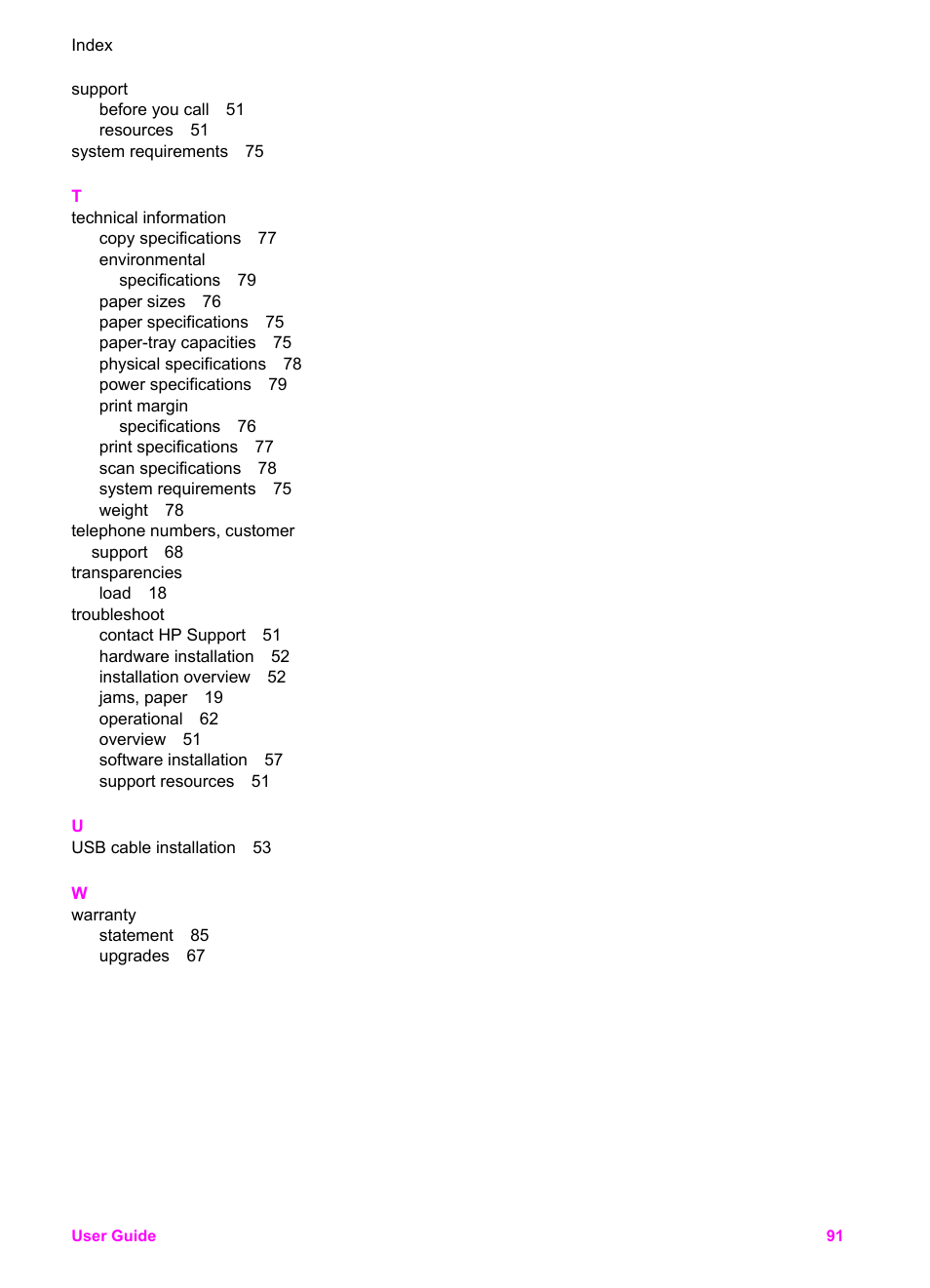 HP PSC 1510xi All-in-One Printer User Manual | Page 94 / 96