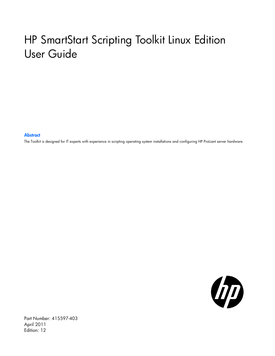 HP Linux Server Management Software User Manual | 68 pages