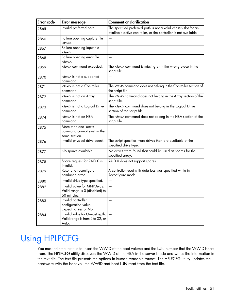 Using hplpcfg | HP Linux Server Management Software User Manual | Page 51 / 68