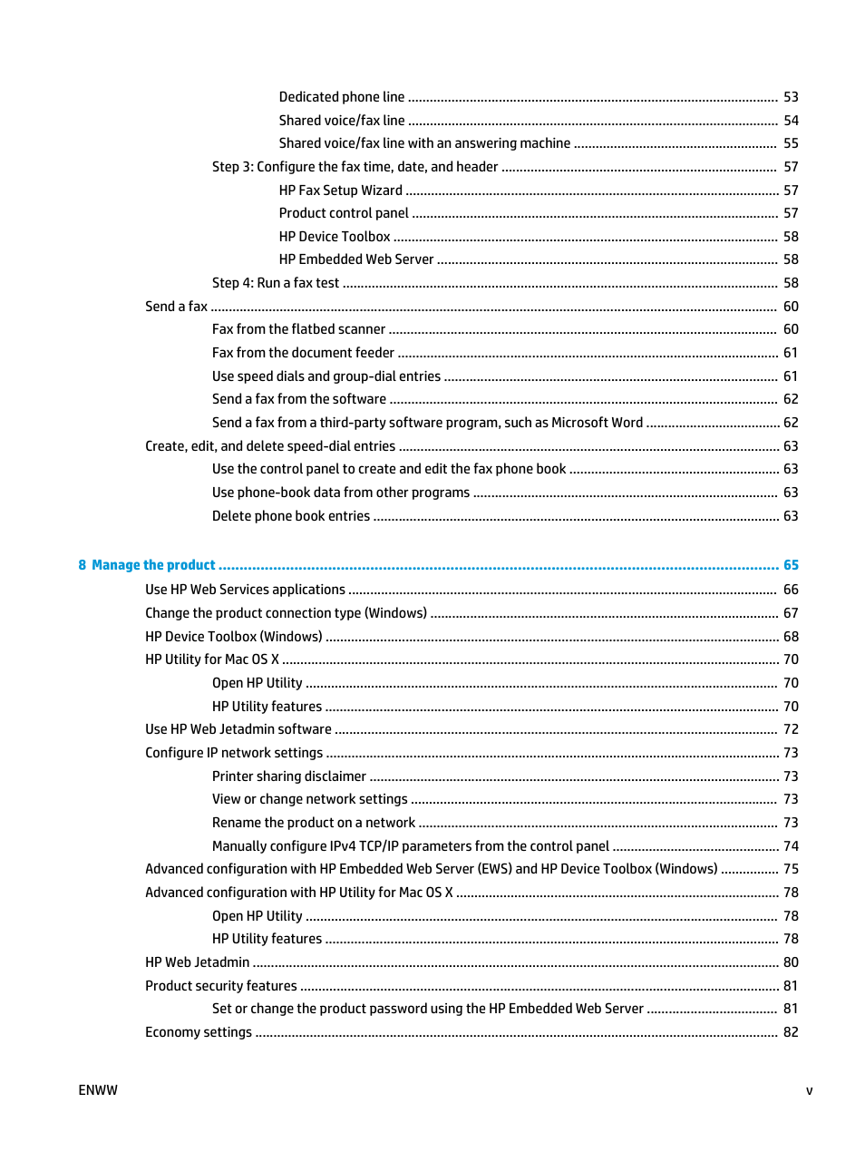 HP Color LaserJet Pro MFP M476 series User Manual | Page 7 / 144