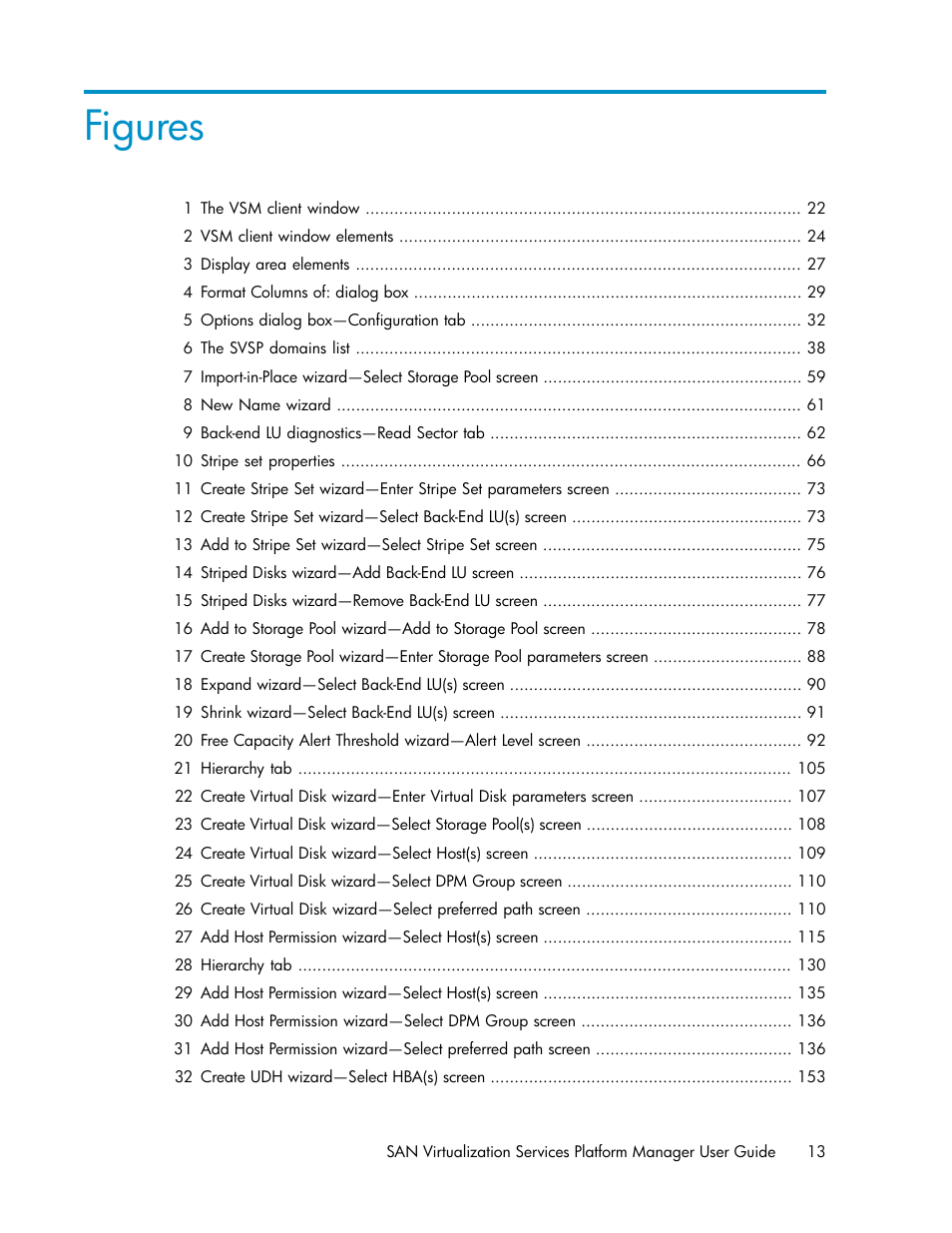 Figures | HP SAN Virtualization Services Platform User Manual | Page 13 / 400