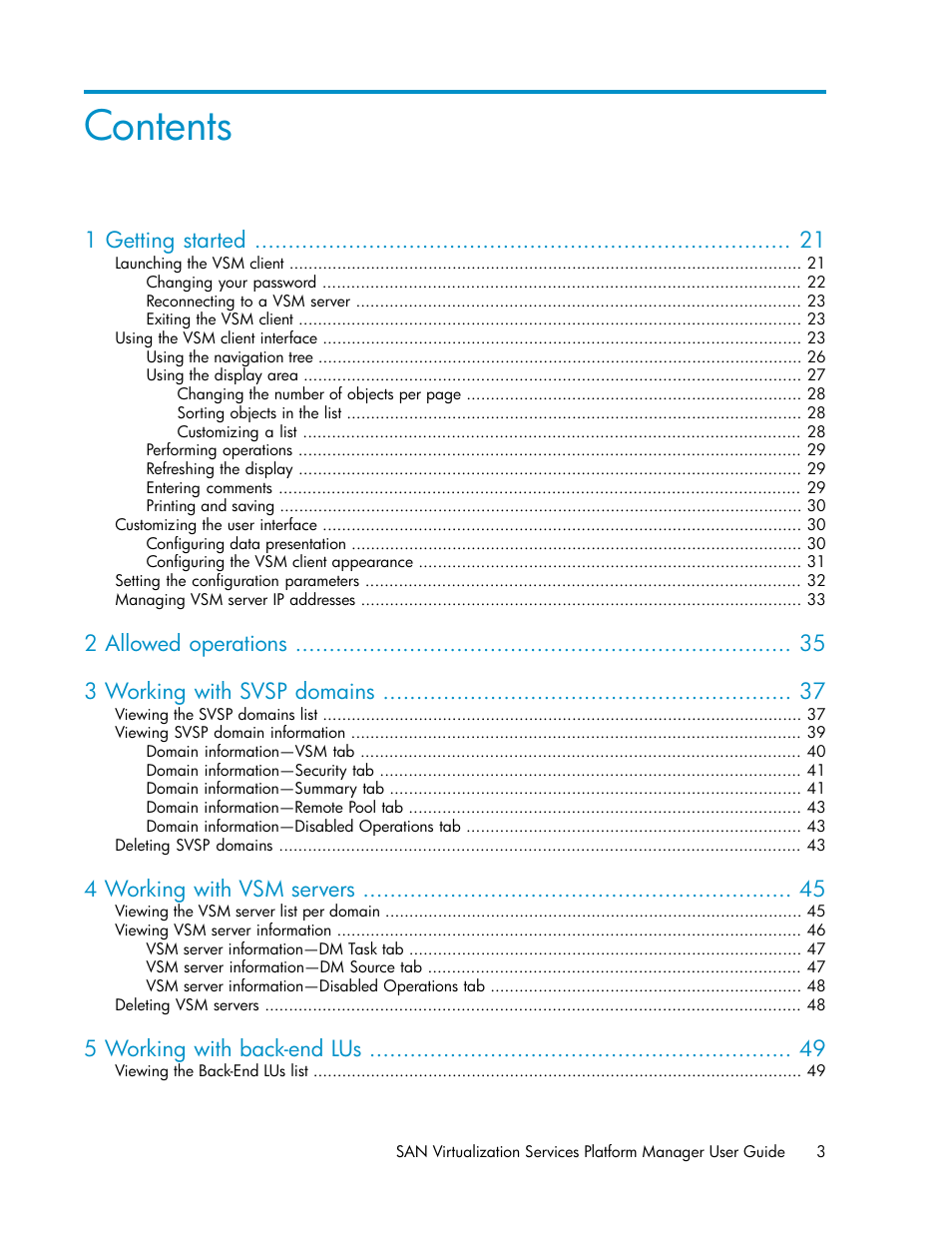 HP SAN Virtualization Services Platform User Manual | Page 3 / 400