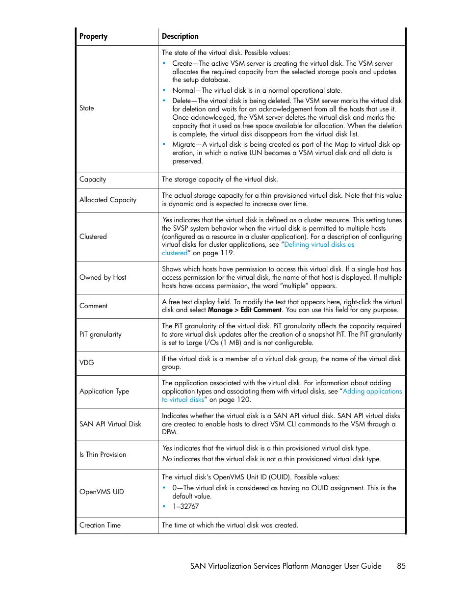 HP SAN Virtualization Services Platform User Manual | Page 85 / 400