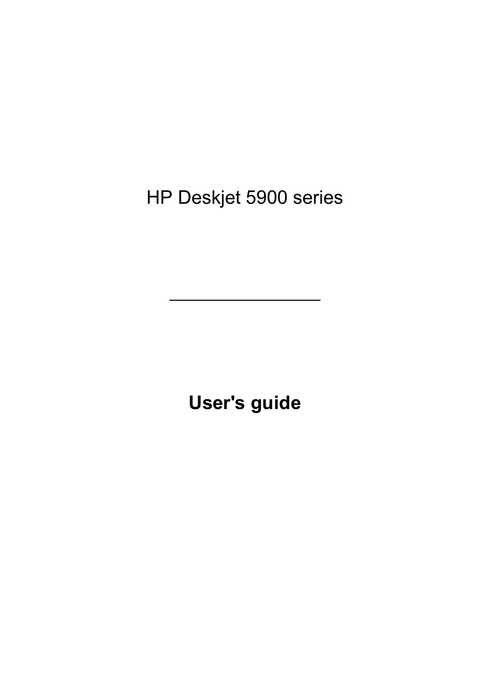 HP Deskjet 5943 Photo Printer User Manual | 86 pages