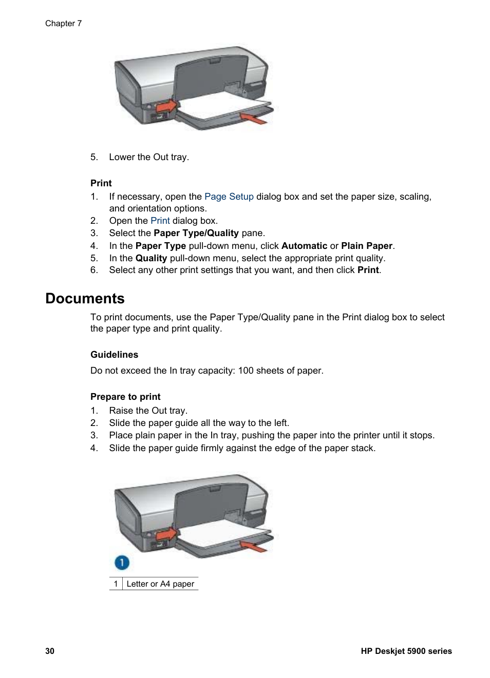 Documents | HP Deskjet 5943 Photo Printer User Manual | Page 32 / 86