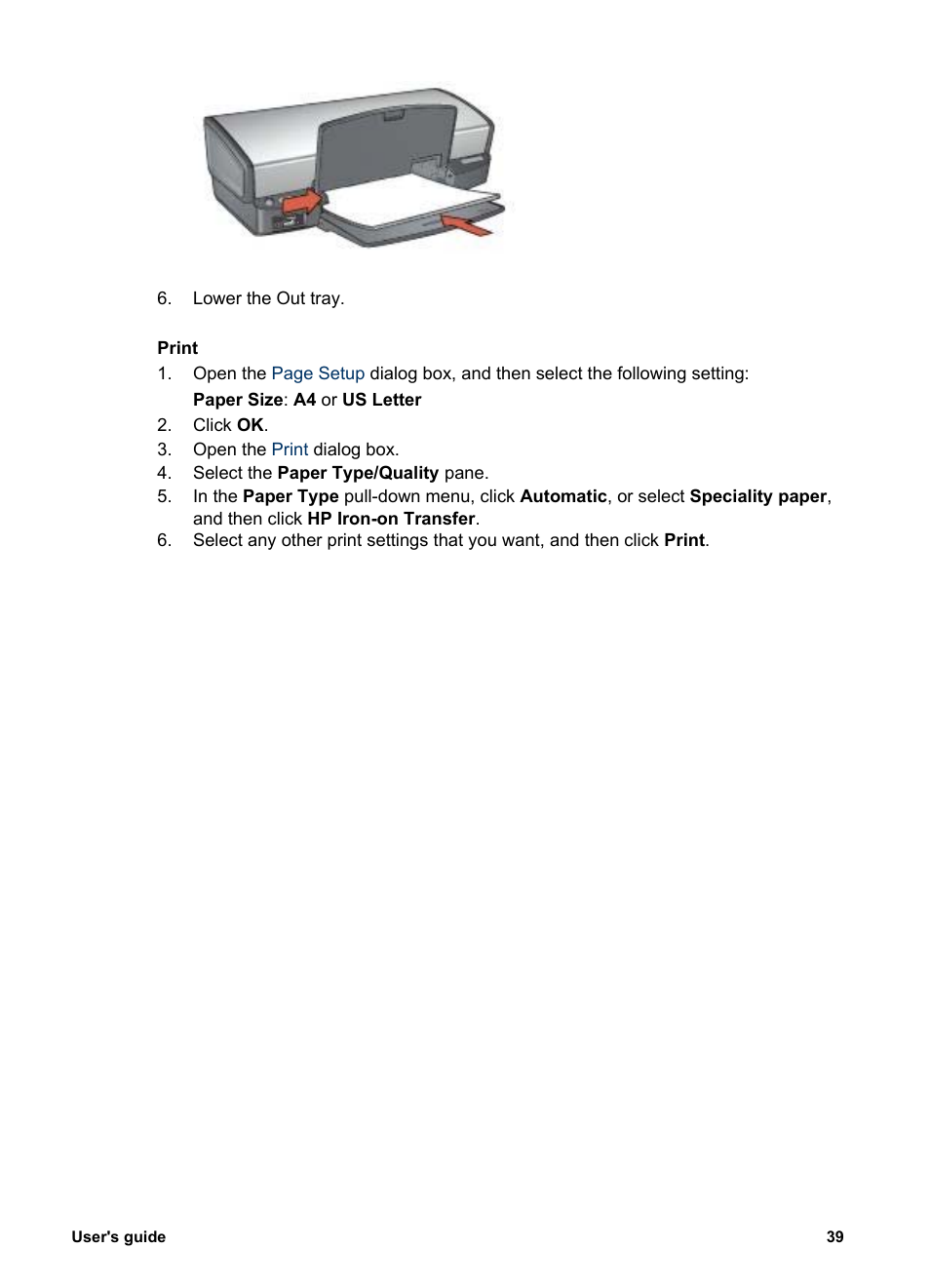 HP Deskjet 5943 Photo Printer User Manual | Page 41 / 86