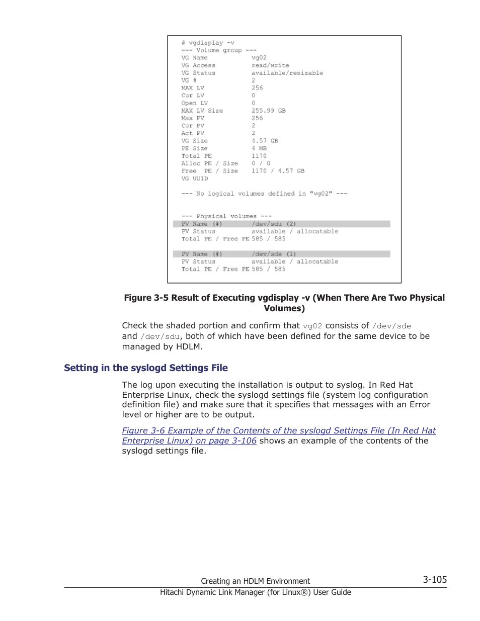 Setting in the syslogd settings file -105 | HP Hitachi Dynamic Link Manager Software Licenses User Manual | Page 177 / 716