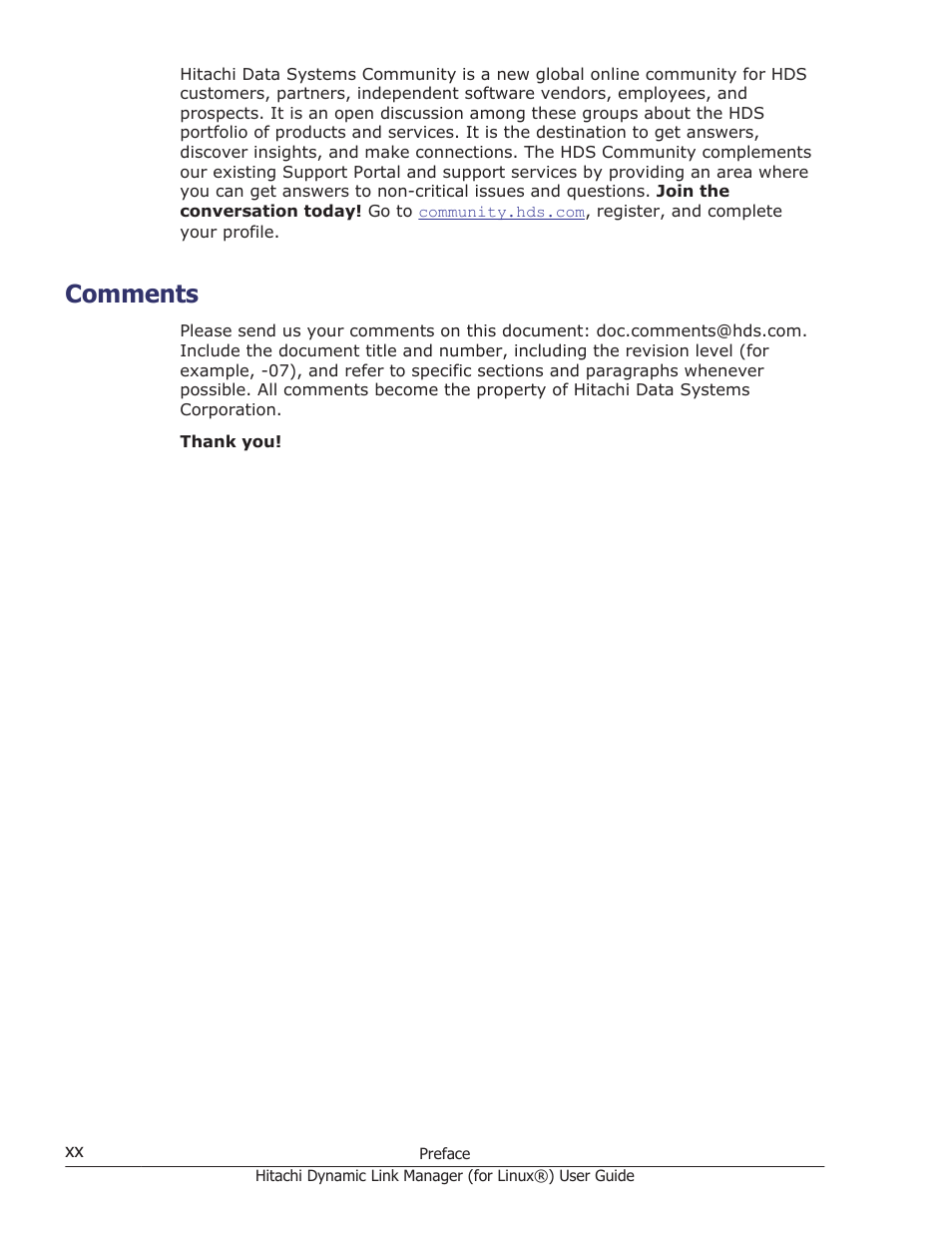 Comments | HP Hitachi Dynamic Link Manager Software Licenses User Manual | Page 20 / 716