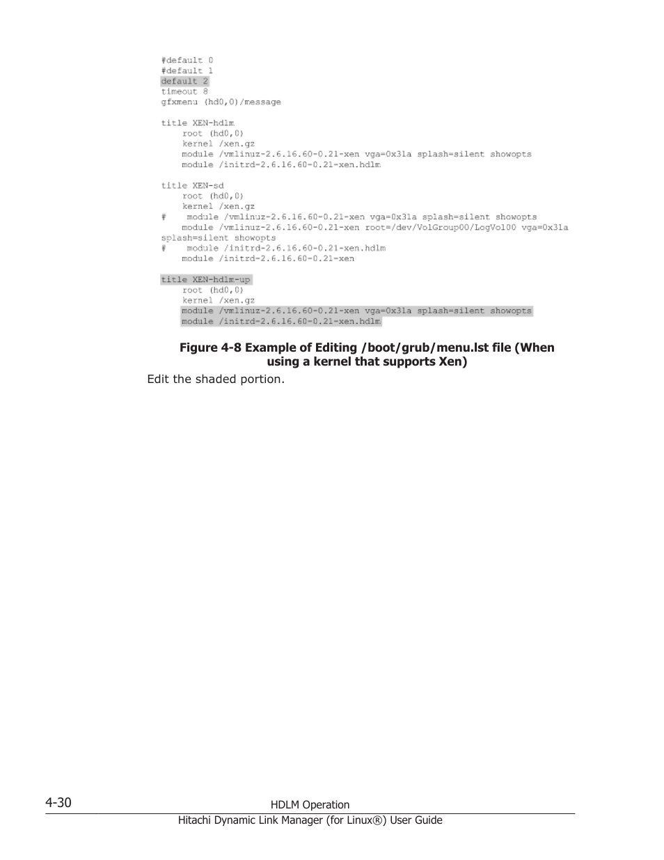 Figure 4-8 example of editing | HP Hitachi Dynamic Link Manager Software Licenses User Manual | Page 334 / 716