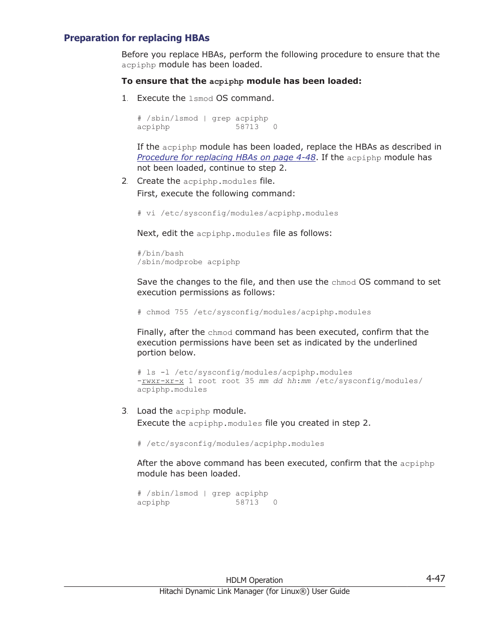 Preparation for replacing hbas -47 | HP Hitachi Dynamic Link Manager Software Licenses User Manual | Page 351 / 716