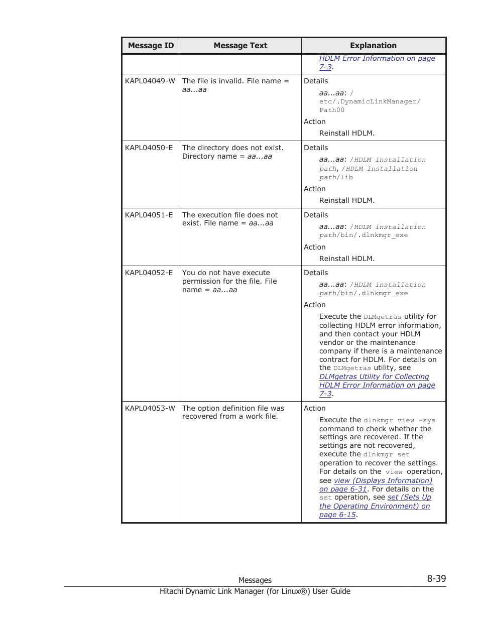 HP Hitachi Dynamic Link Manager Software Licenses User Manual | Page 551 / 716
