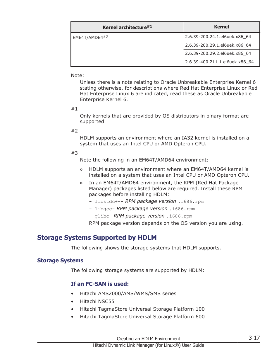 Storage systems supported by hdlm, Storage systems supported by hdlm -17, Storage systems -17 | Storage | HP Hitachi Dynamic Link Manager Software Licenses User Manual | Page 89 / 716