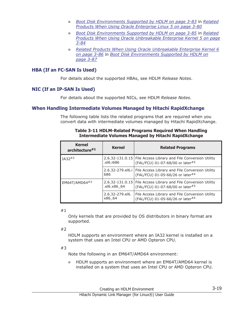 Hba (if an fc-san is used) -19, Nic (if an ip-san is used) -19 | HP Hitachi Dynamic Link Manager Software Licenses User Manual | Page 91 / 716