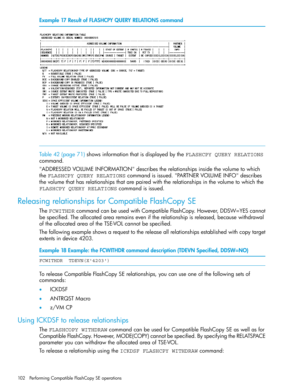 Using ickdsf to release relationships | HP XP P9500 Storage User Manual | Page 102 / 146