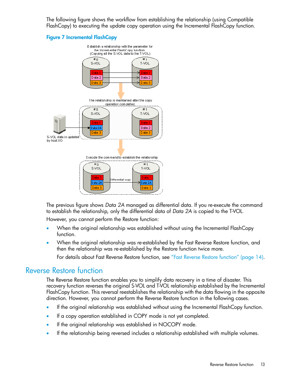 Reverse restore function | HP XP P9500 Storage User Manual | Page 13 / 146